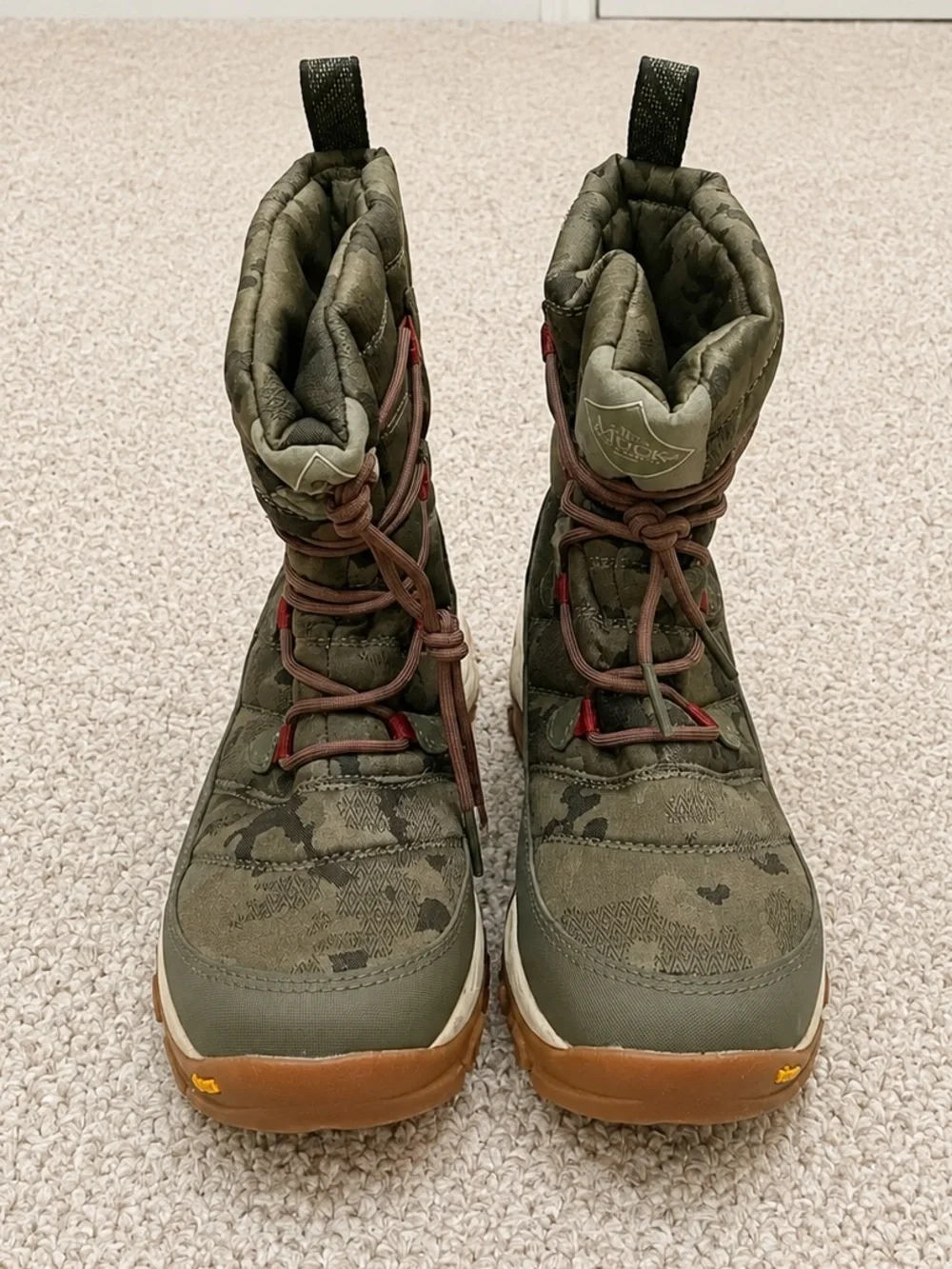 Women’s Muck Nomadic Sport AGAT Lace Boots, Olive/Camo, W6